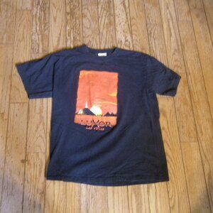 Vintage Women's / Unisex 100% Cotton Luxor Las Vegas Short Sleeved T-Shirt
